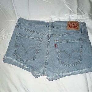 Levi's Women's Faded Blue Jean Shorts